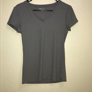 Grey V-neck Shirt